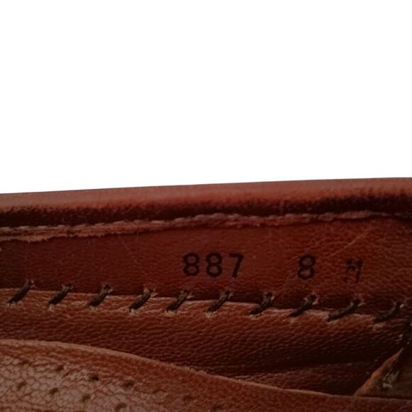 Belvedere Genuine Crocodile Loafers Shoes Mens 8 M Brown Tassel main image 5